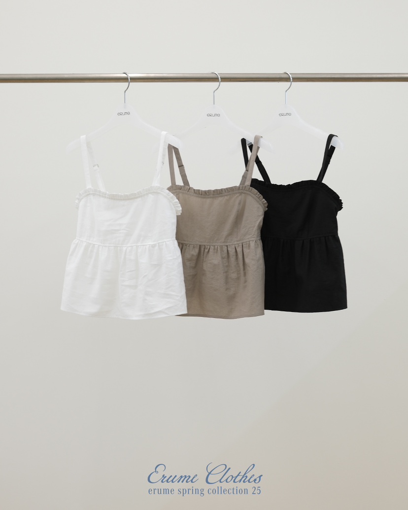 ERUME韓國㊣直郵東大門代購女裝新品25春夏人氣休閑吊帶背心ERUME吊帶/背心