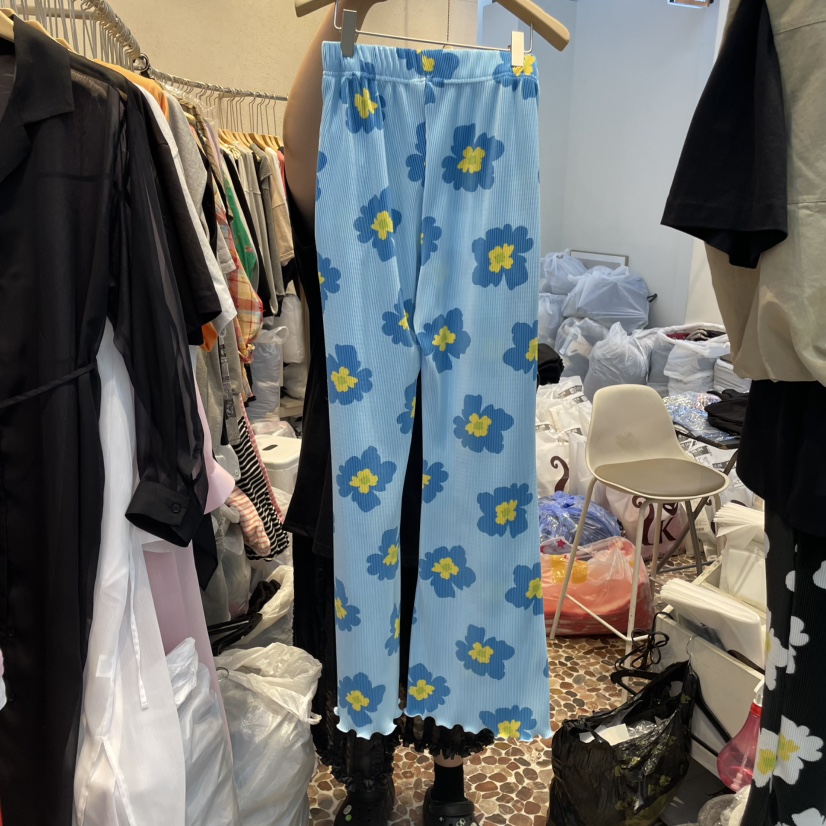 THE LINE-Q直郵韓國代購㊣女裝新品休閑25春夏推薦休閑褲THE LINE-q休閑褲