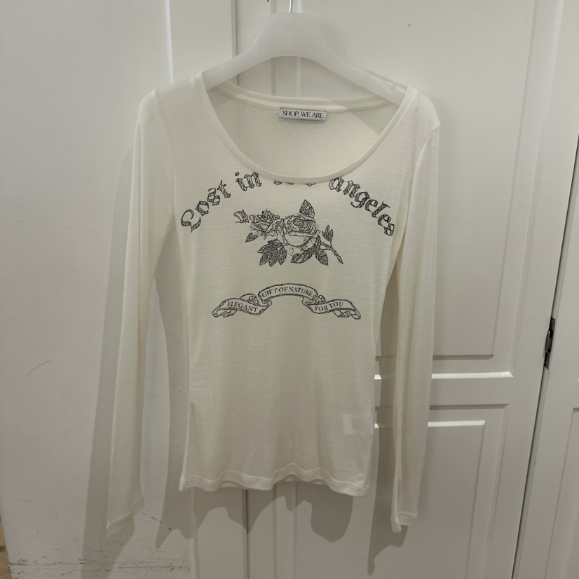 WE ARE/WELOVER直郵韓國代購㊣女裝新款時尚熱賣推薦長袖T恤SHOP_WE ARE長袖T恤圖色3