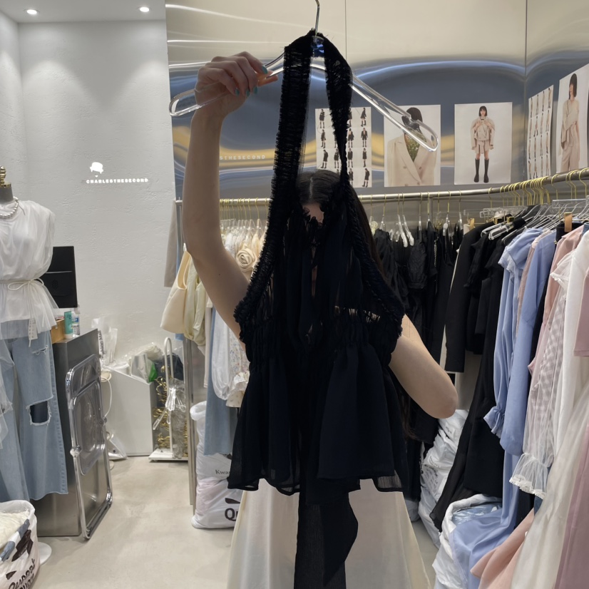 CHARLES THE SECOND韓國直郵㊣女裝新品休閑25春夏吊帶背心CHARLES THE SECOND/CHEAP-CHIC吊帶/背心圖色2