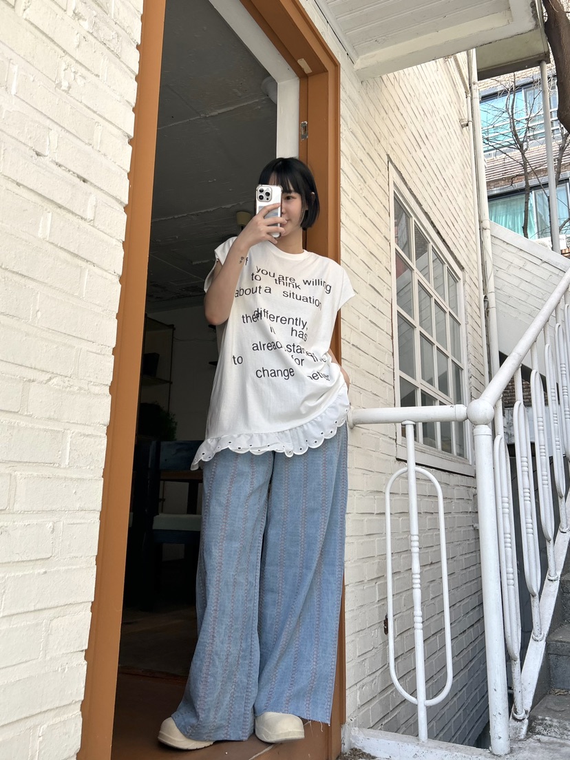 THE LINE-Q直郵韓國代購㊣女裝新品人氣休閑推薦時尚休閑褲THE LINE-q休閑褲