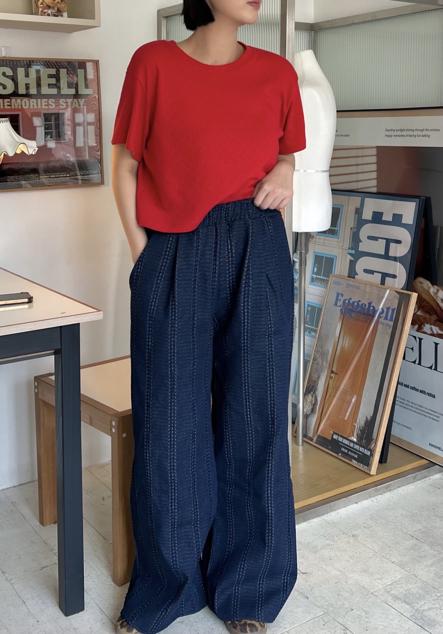 THE LINE-Q直郵韓國代購㊣女裝新品人氣休閑推薦時尚休閑褲THE LINE-q休閑褲