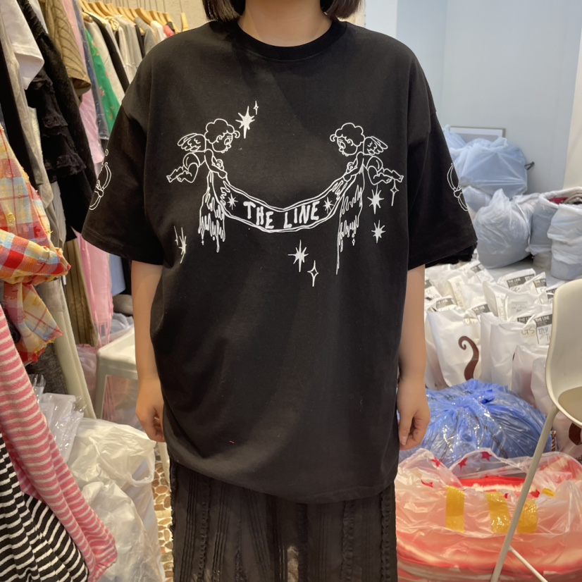 THE LINE-Q韓國直郵㊣東大門實拍女裝新款推薦熱賣休閑T恤THE LINE-qT恤圖色2