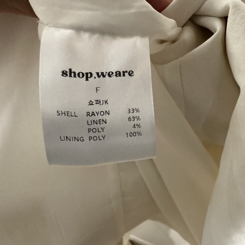 WE ARE/WELOVER韓國直郵㊣東大門實拍女裝新品25春夏夾克SHOP_WE ARE夾克