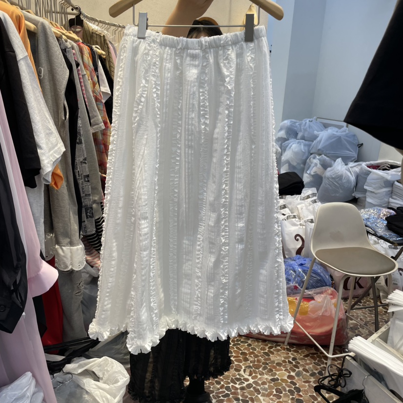THE LINE-Q直郵韓國代購㊣女裝新品25春夏時尚休閑熱賣長裙THE LINE-q長裙