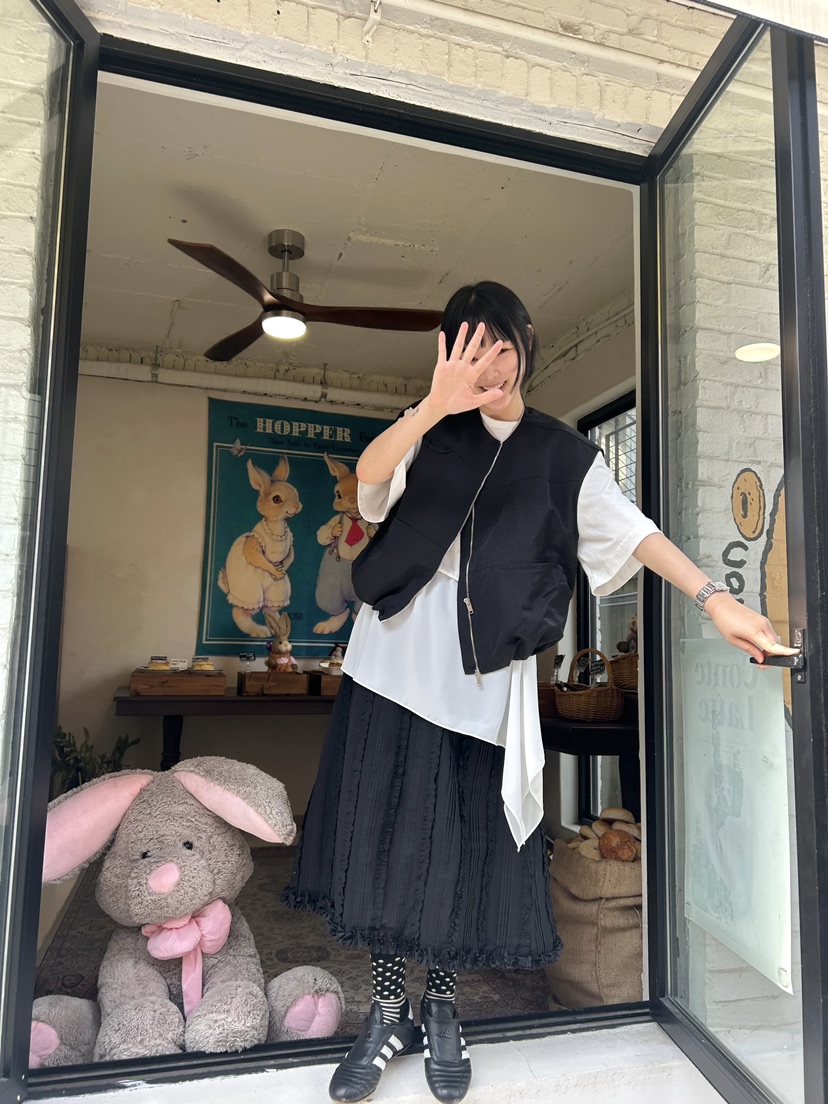THE LINE-Q直郵韓國代購㊣女裝新品25春夏時尚休閑熱賣長裙THE LINE-q長裙