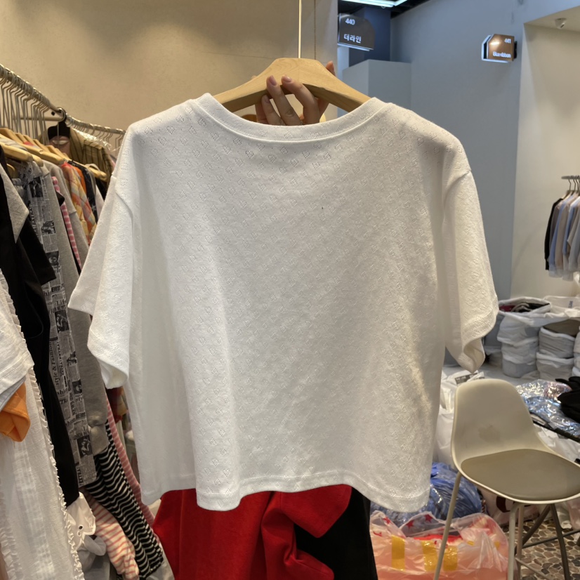 THE LINE-Q韓國㊣直郵東大門代購女裝新品人氣熱賣休閑T恤THE LINE-qT恤