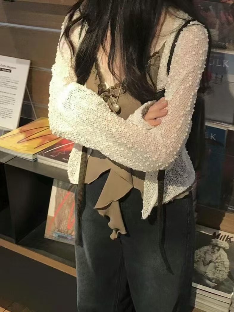 MANNISH韓國直郵㊣女裝新款熱賣時尚休閑推薦人氣25春夏針織衫LOVINE針織衫