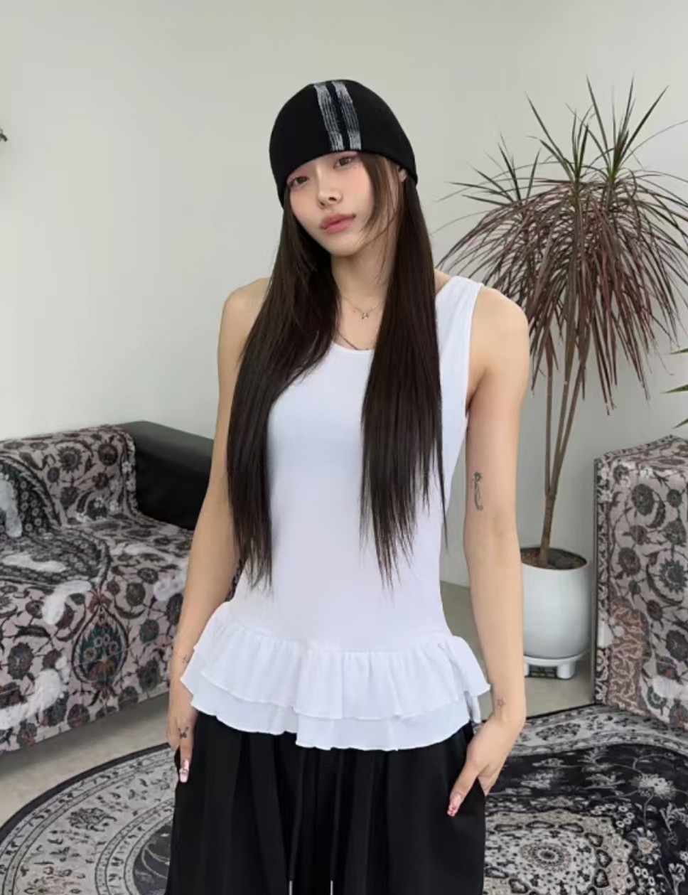 LOVINE直郵韓國代購㊣女裝新款推薦熱賣25春夏時尚吊帶背心LOVINE吊帶/背心