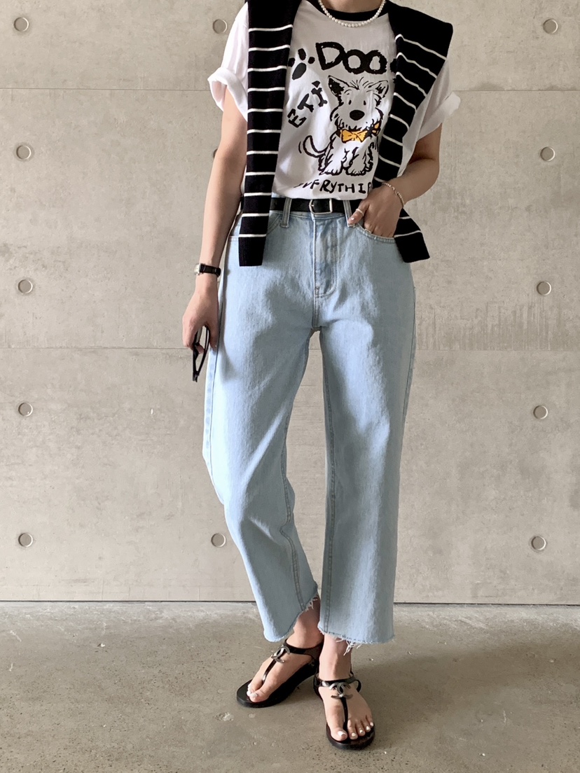DAVICHI韓國直郵㊣東大門實拍女裝新款時尚人氣牛仔褲隨機腰帶DAVICHI牛仔褲