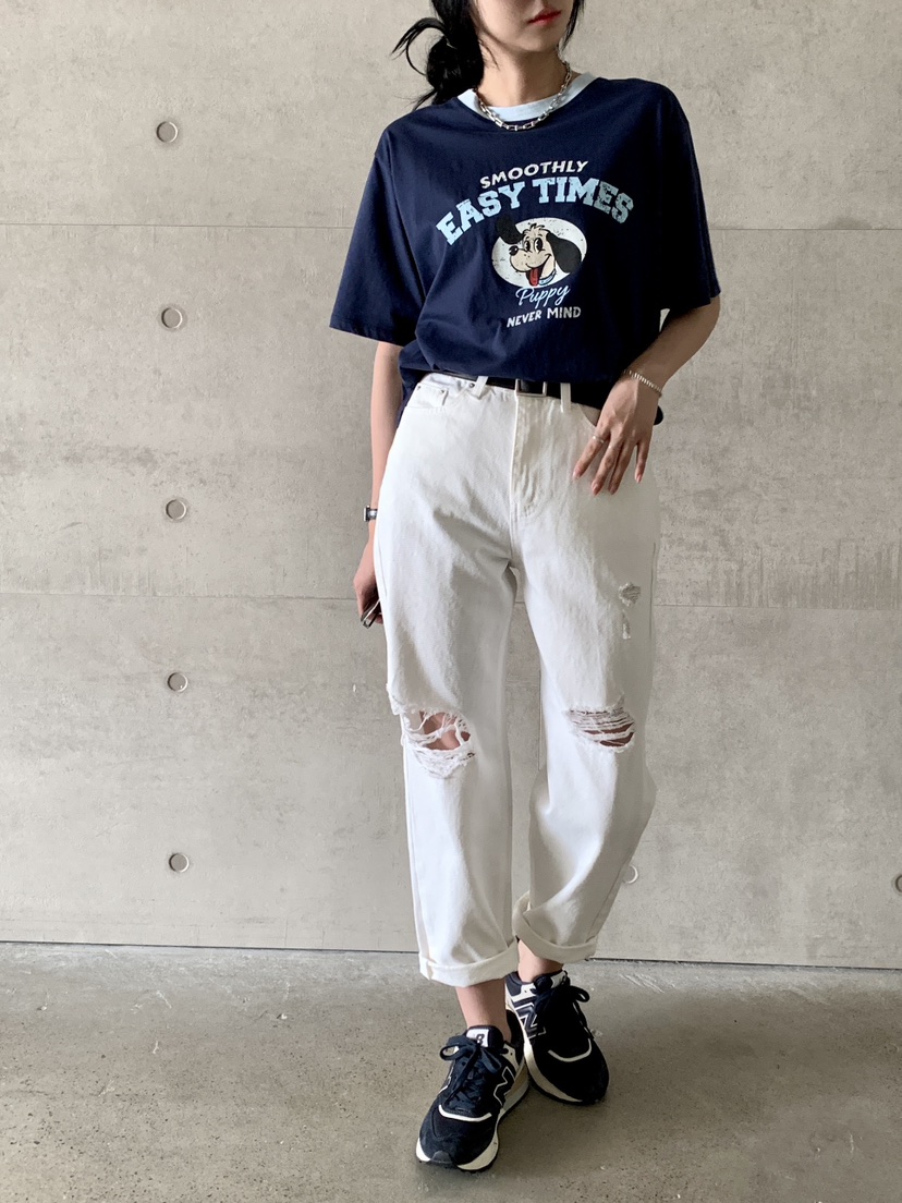 DAVICHI直郵韓國代購㊣女裝新品休閑25春夏熱賣牛仔褲隨機腰帶DAVICHI牛仔褲