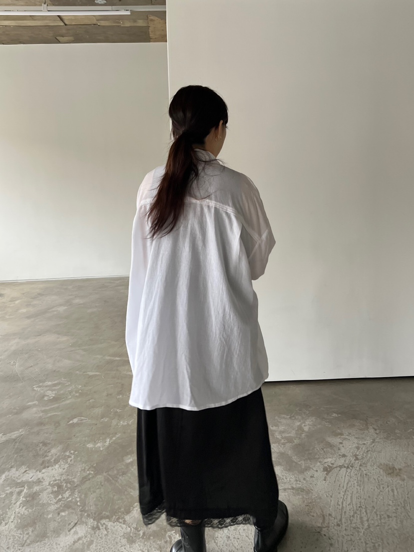 SOLAR韓國直郵㊣女裝新款休閑時尚25春夏襯衫蕾絲衫亞麻寬松SOLAR襯衫/蕾絲衫