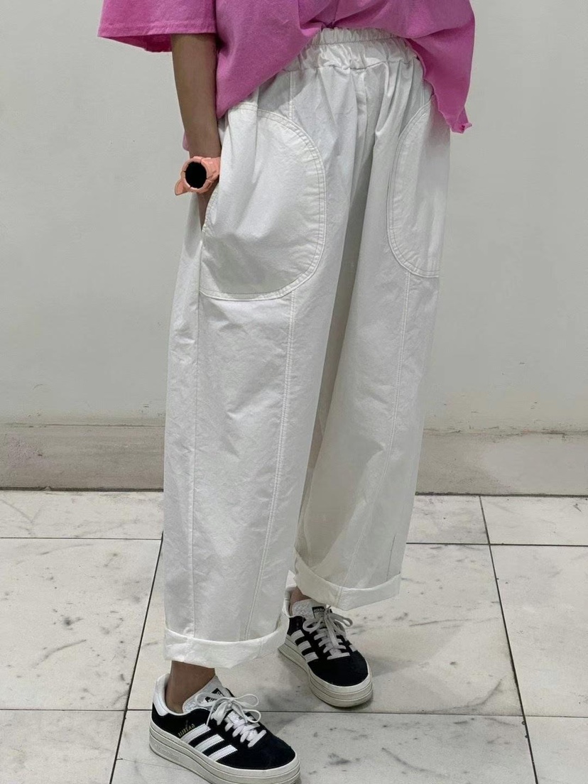 ZACCU直郵韓國代購㊣女裝新款25春夏時尚熱賣人氣休閑褲口袋ZACCU休閑褲