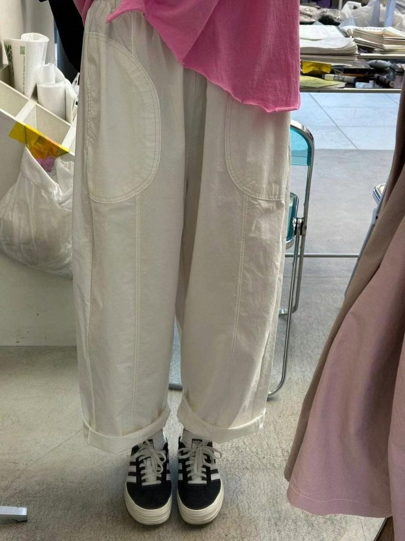 ZACCU直郵韓國代購㊣女裝新款25春夏時尚熱賣人氣休閑褲口袋ZACCU休閑褲
