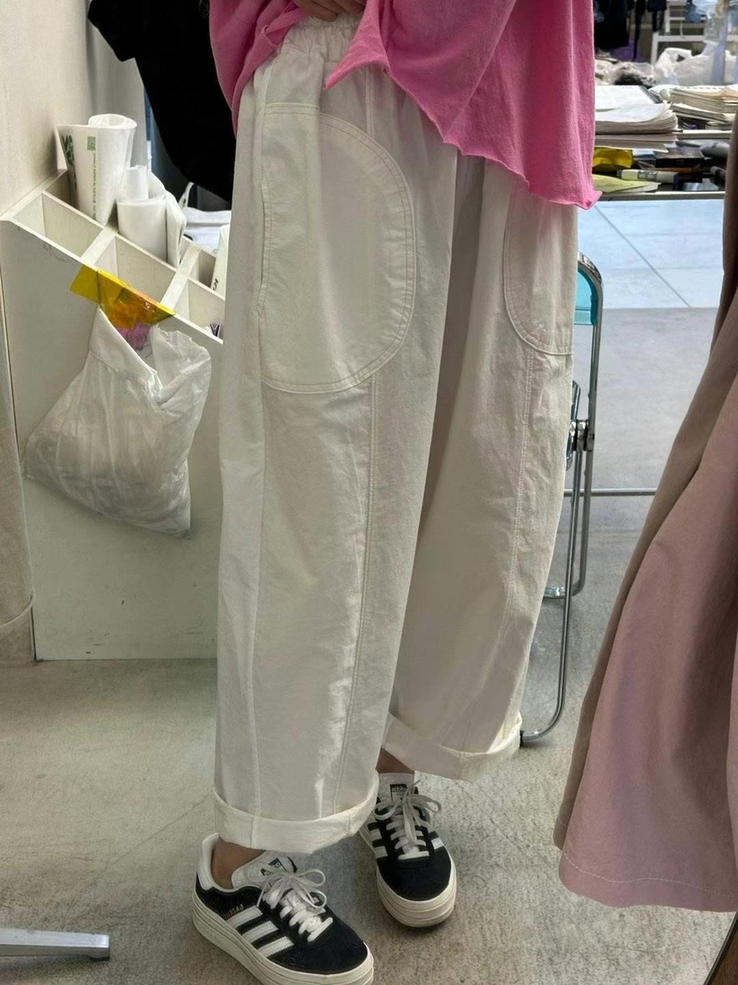 ZACCU直郵韓國代購㊣女裝新款25春夏時尚熱賣人氣休閑褲口袋ZACCU休閑褲