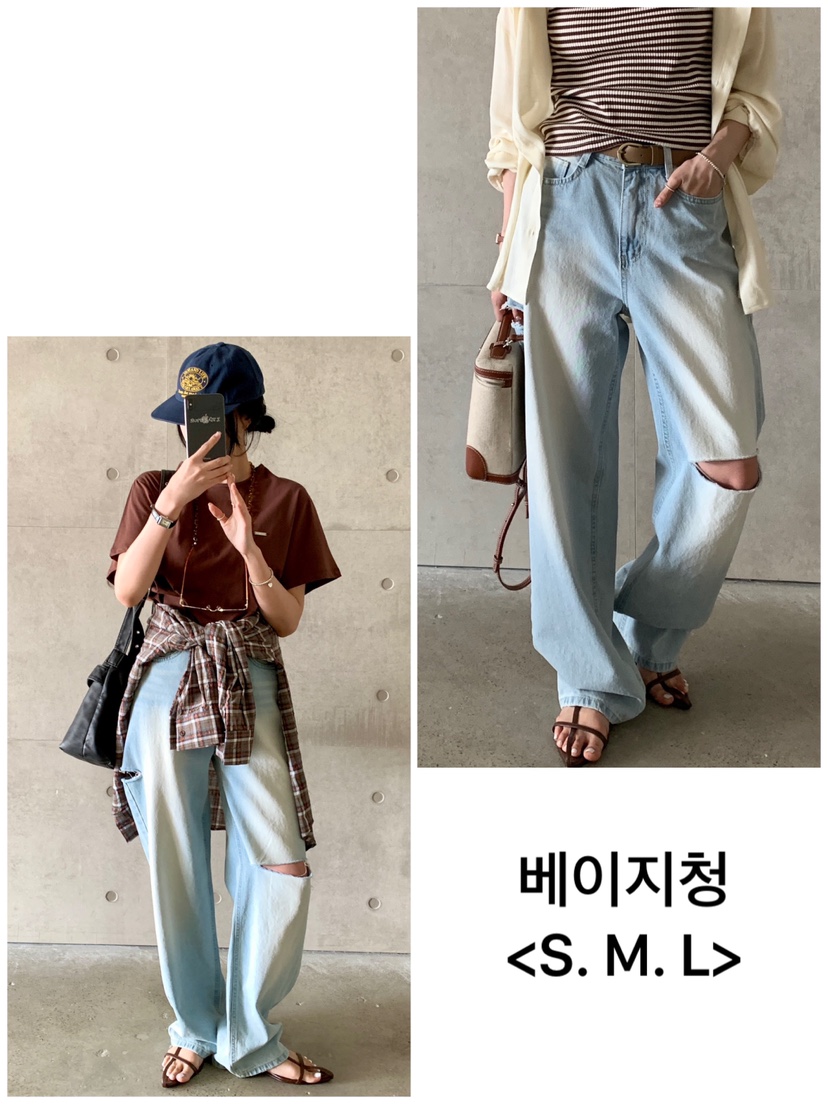 DAVICHI韓國直郵㊣東大門實拍女裝新品人氣熱賣牛仔褲隨機腰帶DAVICHI牛仔褲