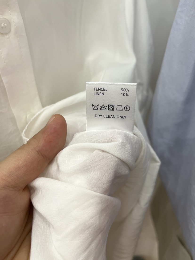 BLANC-A韓國直郵㊣女裝新品熱賣休閑25春夏襯衫蕾絲衫亞麻BLANC-A襯衫/蕾絲衫