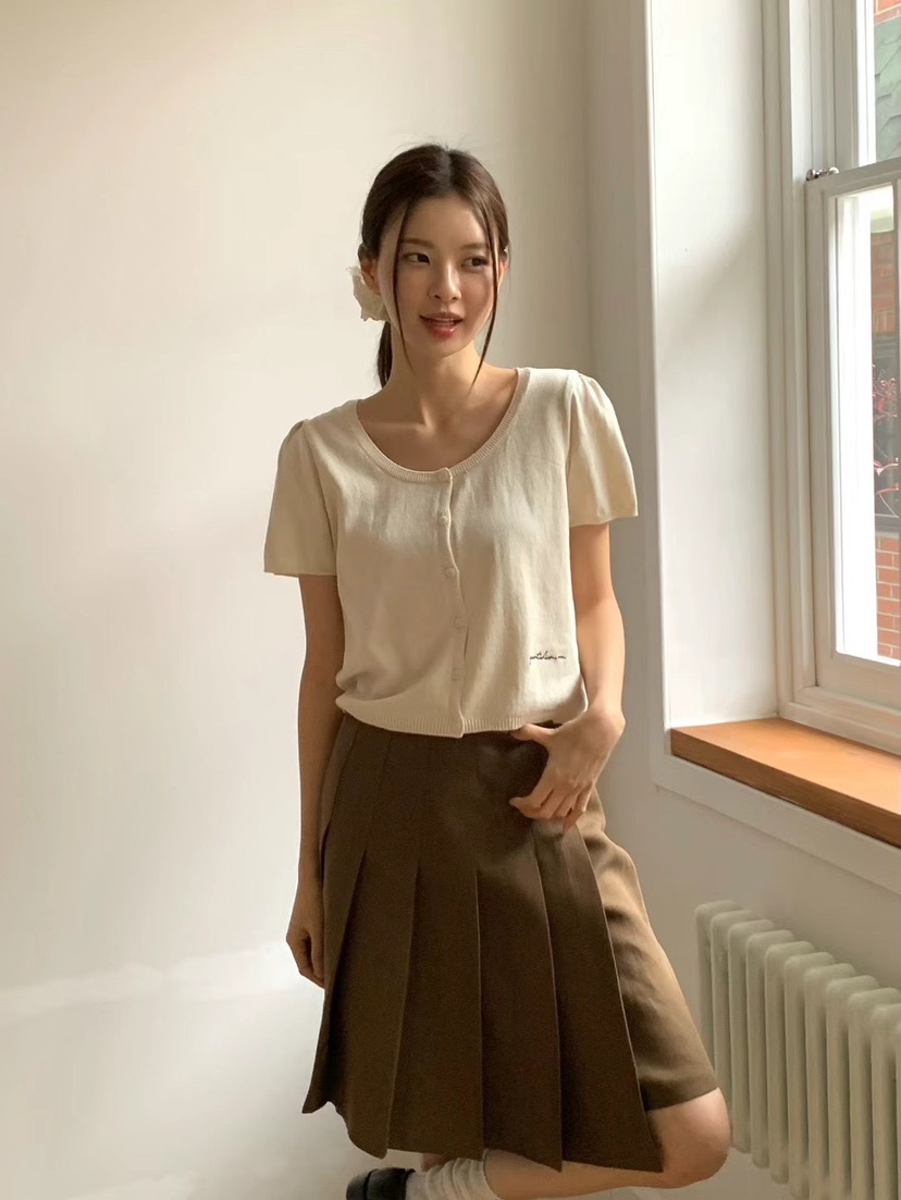ANOU直郵韓國代購㊣女裝新款時尚推薦25春夏休閑熱賣針織衫ANOU針織衫