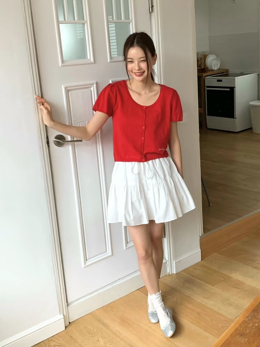 ANOU直郵韓國代購㊣女裝新款時尚推薦25春夏休閑熱賣針織衫ANOU針織衫