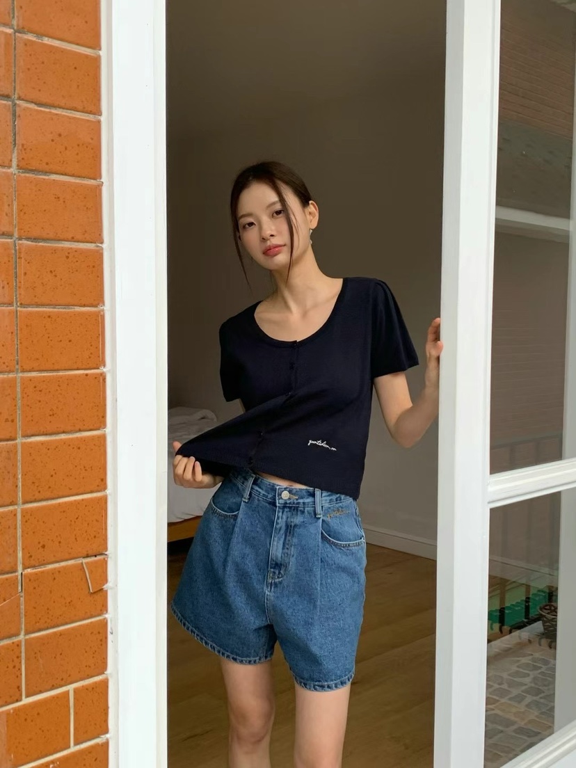 ANOU直郵韓國代購㊣女裝新款時尚推薦25春夏休閑熱賣針織衫ANOU針織衫