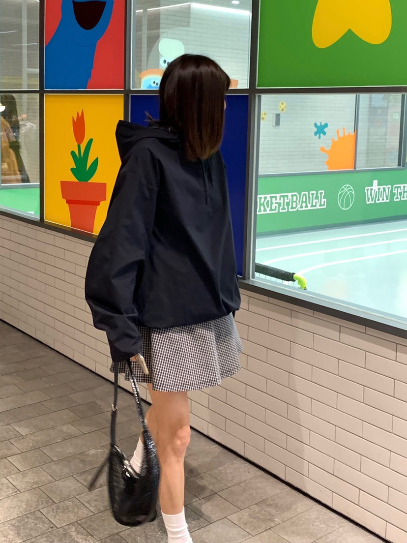 COURGETTE韓國直郵㊣女裝新款熱賣25春夏時尚休閑夾克連帽衫COURGETTE夾克
