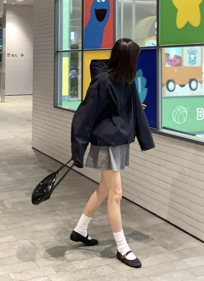 COURGETTE韓國直郵㊣女裝新款熱賣25春夏時尚休閑夾克連帽衫COURGETTE夾克