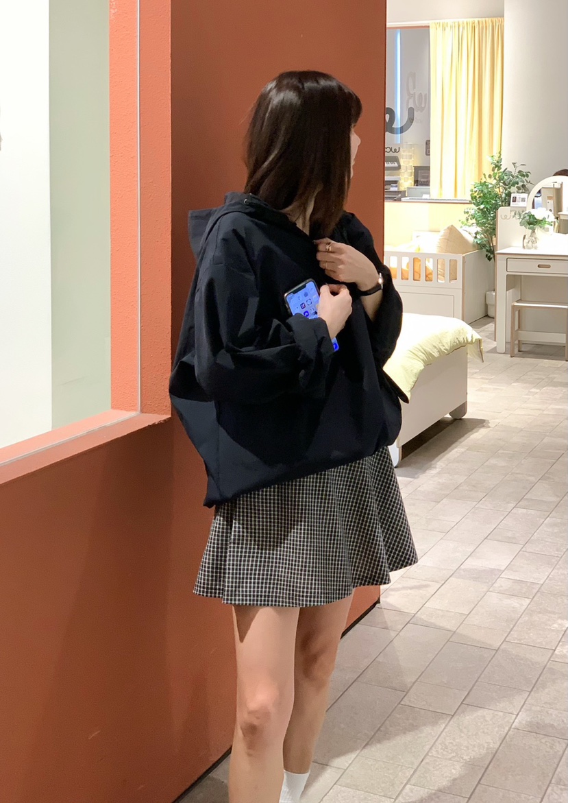COURGETTE韓國直郵㊣女裝新款熱賣25春夏時尚休閑夾克連帽衫COURGETTE夾克