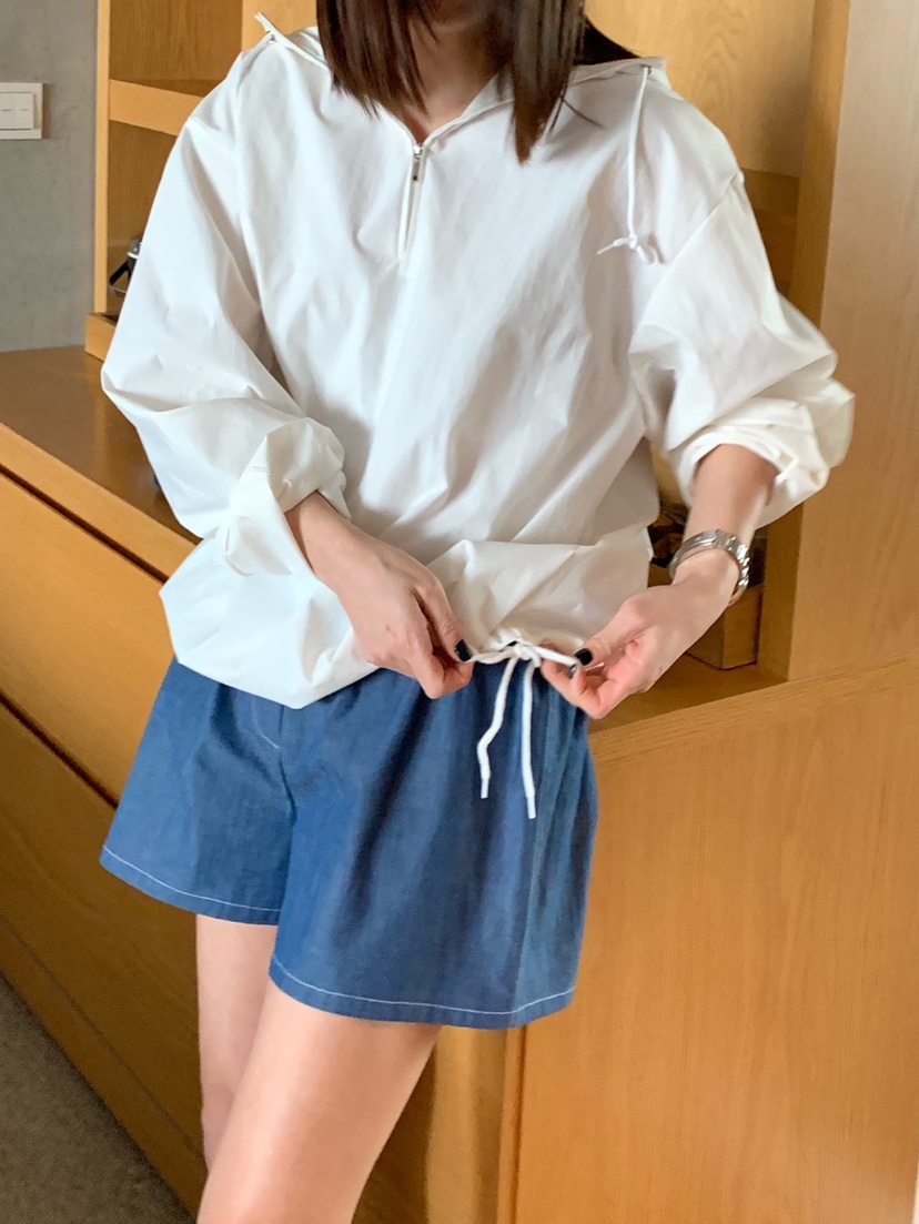 COURGETTE韓國直郵㊣女裝新款熱賣25春夏時尚休閑夾克連帽衫COURGETTE夾克
