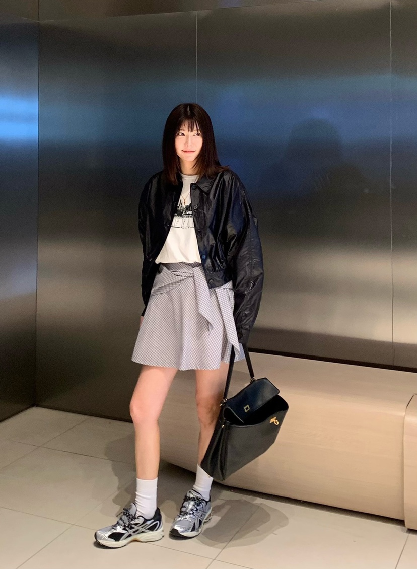 COURGETTE韓國直郵㊣東大門實拍女裝新品時尚熱賣25春夏短裙COURGETTE短裙