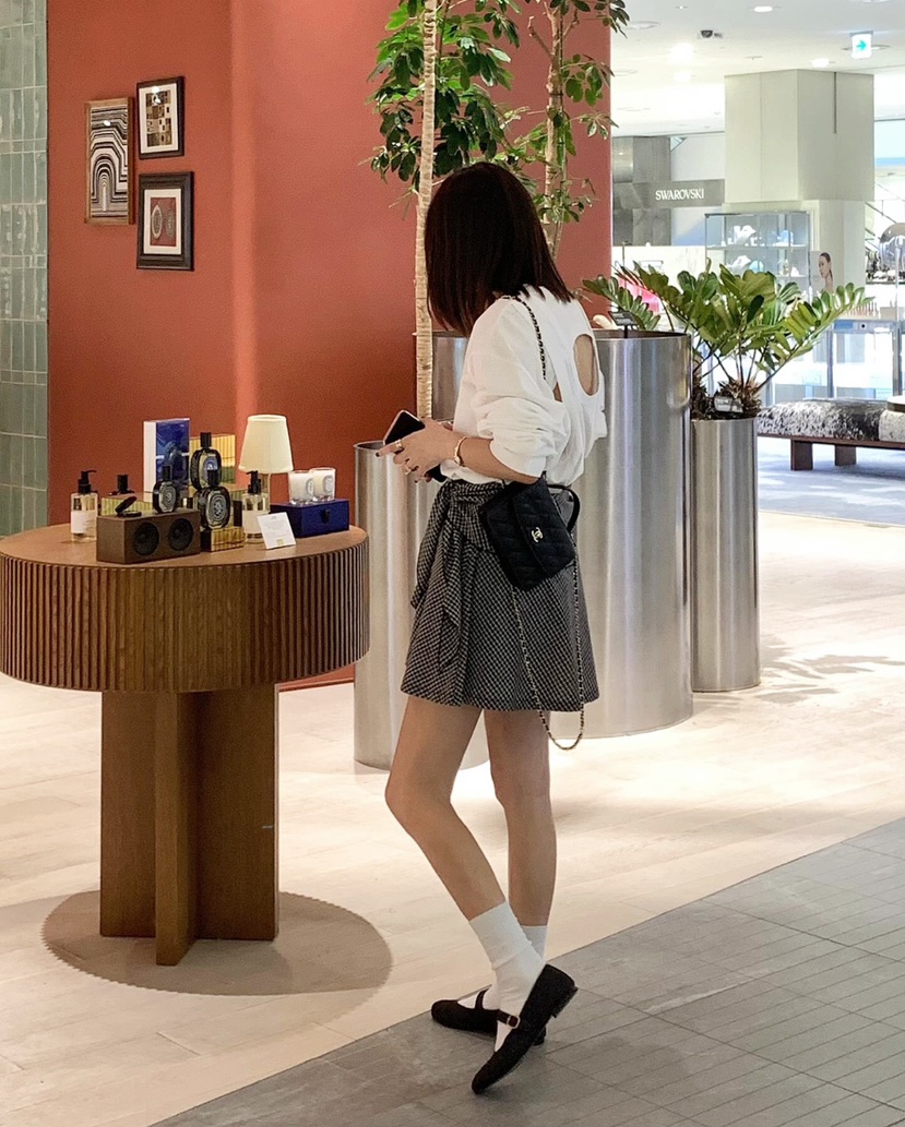COURGETTE韓國直郵㊣東大門實拍女裝新品時尚熱賣25春夏短裙COURGETTE短裙