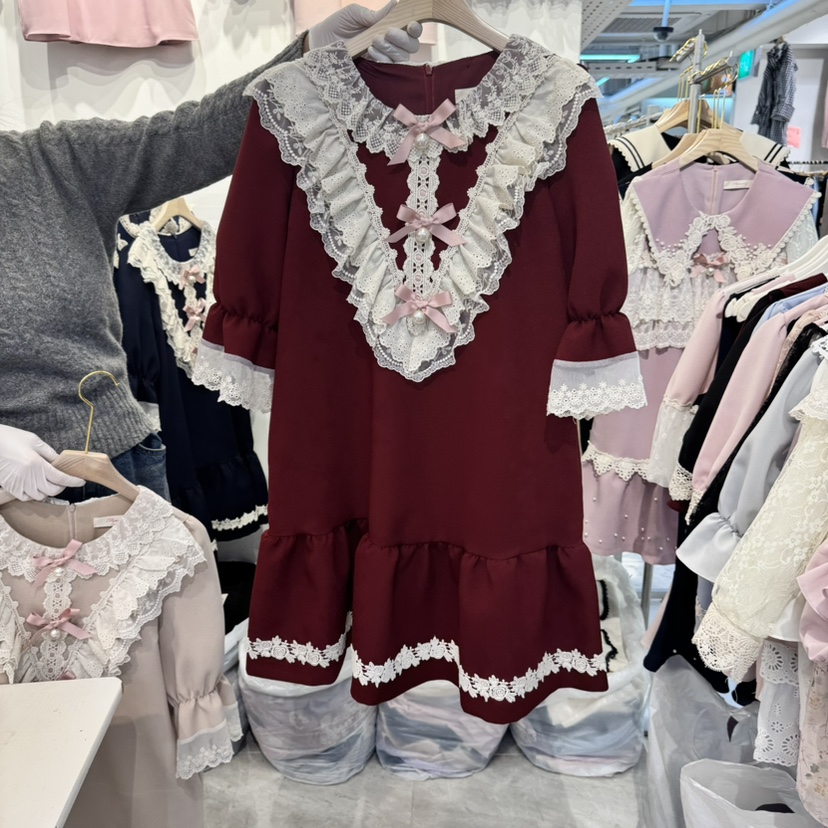 PAPA韓國㊣直郵東大門代購女裝新款休閑推薦熱賣人氣連衣裙PAPA連衣裙圖色1
