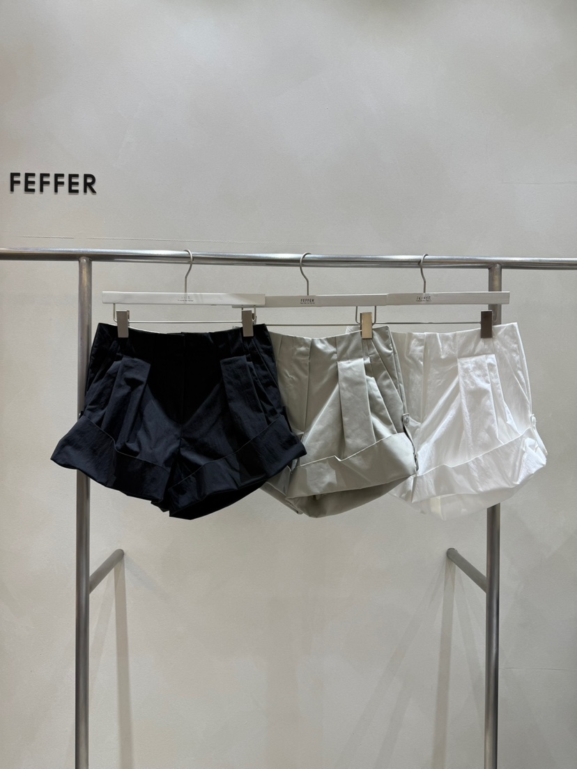 FEFFER直郵韓國代購㊣女裝新品時尚人氣休閑推薦熱賣25春夏短褲FEFFER短褲