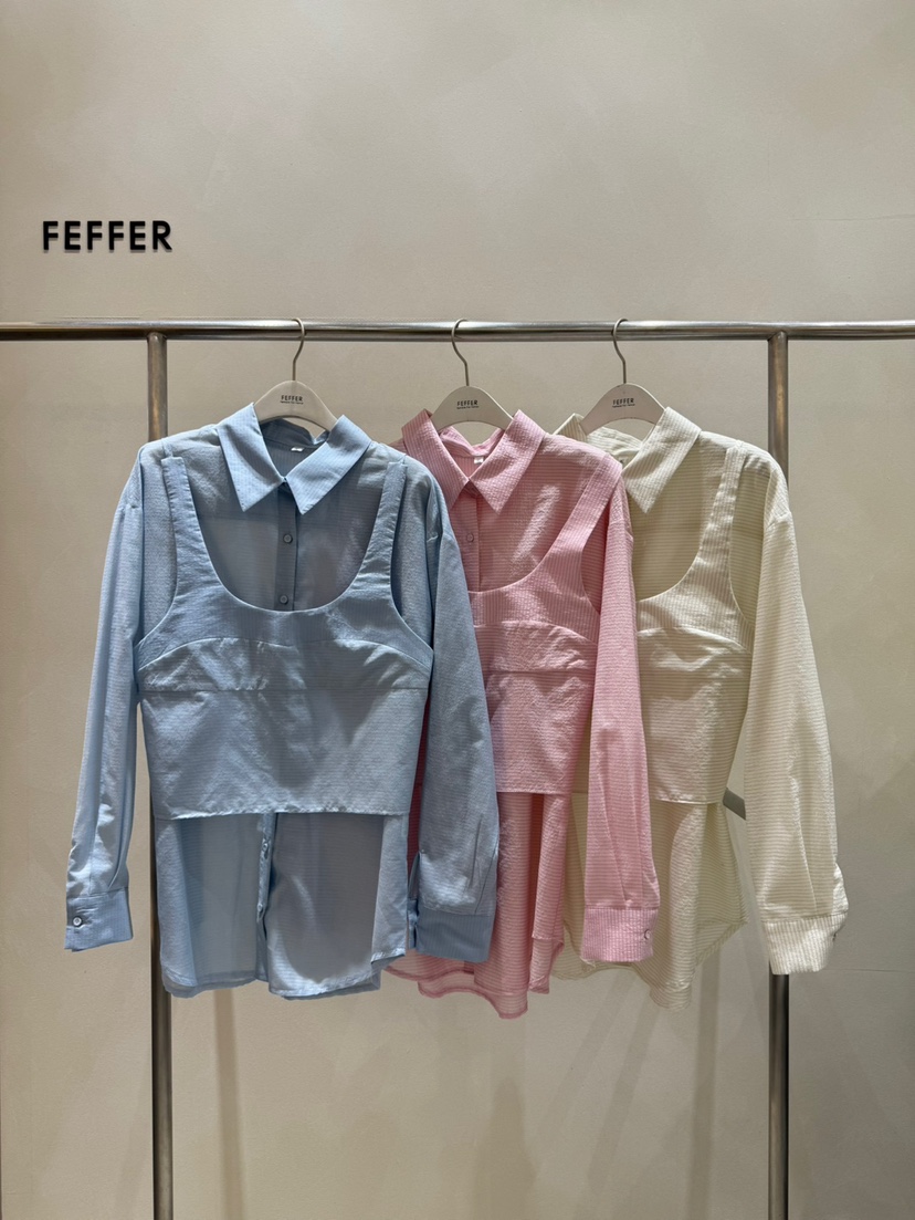 FEFFER韓國㊣直郵東大門代購女裝新款人氣休閑時尚套裝套裝FEFFER套裝