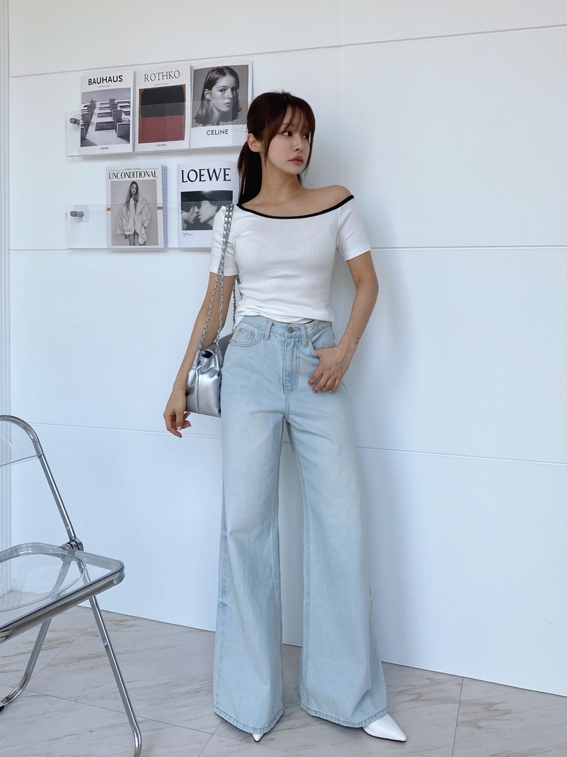 CLOTH韓國直郵㊣女裝新品休閑人氣25春夏時尚推薦熱賣T恤CLOTHT恤