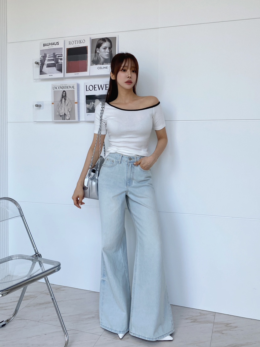 CLOTH韓國直郵㊣女裝新品休閑人氣25春夏時尚推薦熱賣T恤CLOTHT恤