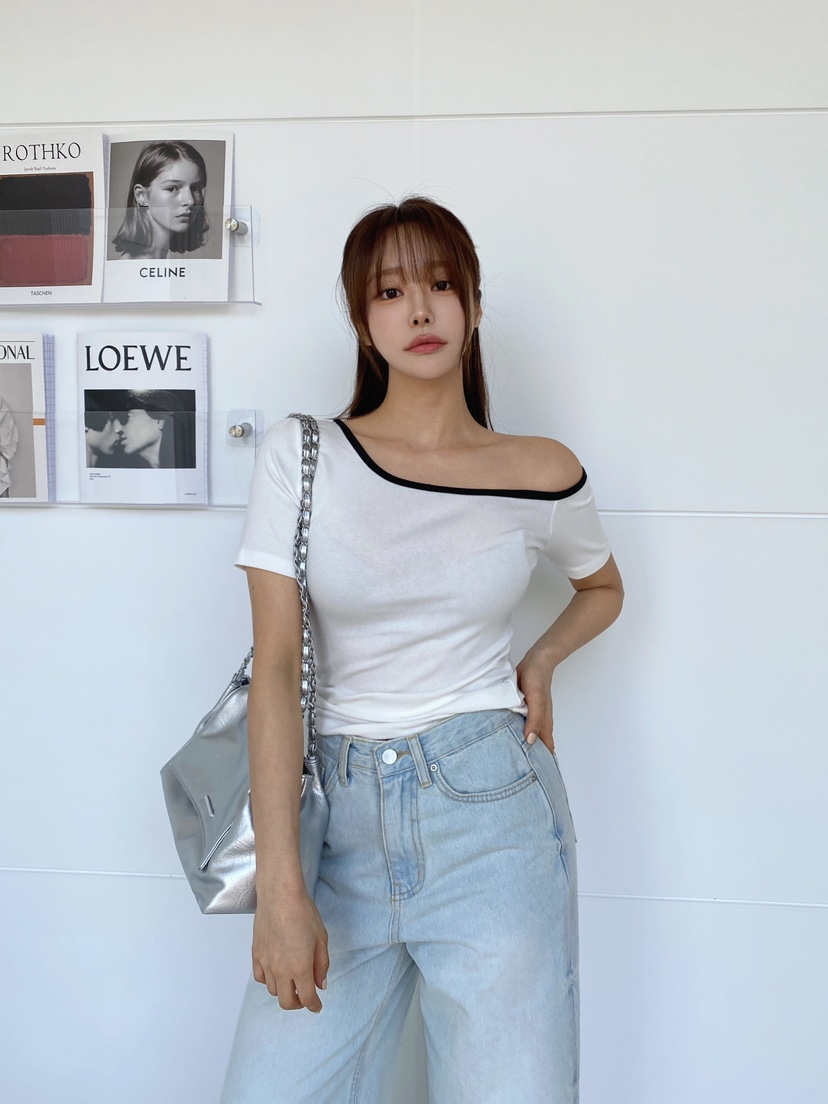 CLOTH韓國直郵㊣女裝新品休閑人氣25春夏時尚推薦熱賣T恤CLOTHT恤