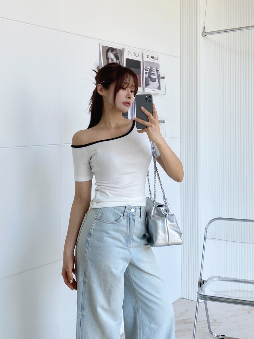 CLOTH韓國直郵㊣女裝新品休閑人氣25春夏時尚推薦熱賣T恤CLOTHT恤