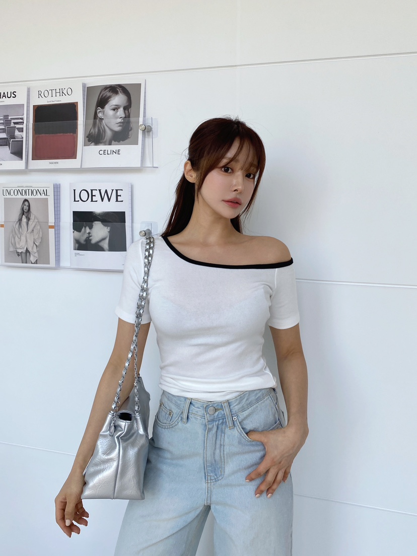 CLOTH韓國直郵㊣女裝新品休閑人氣25春夏時尚推薦熱賣T恤CLOTHT恤