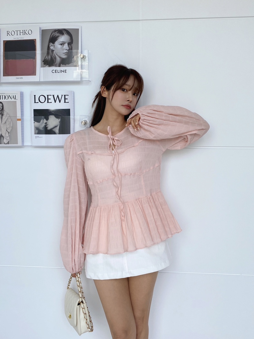 CLOTH直郵韓國代購㊣女裝新品人氣時尚熱賣推薦休閑襯衫蕾絲衫CLOTH襯衫/蕾絲衫