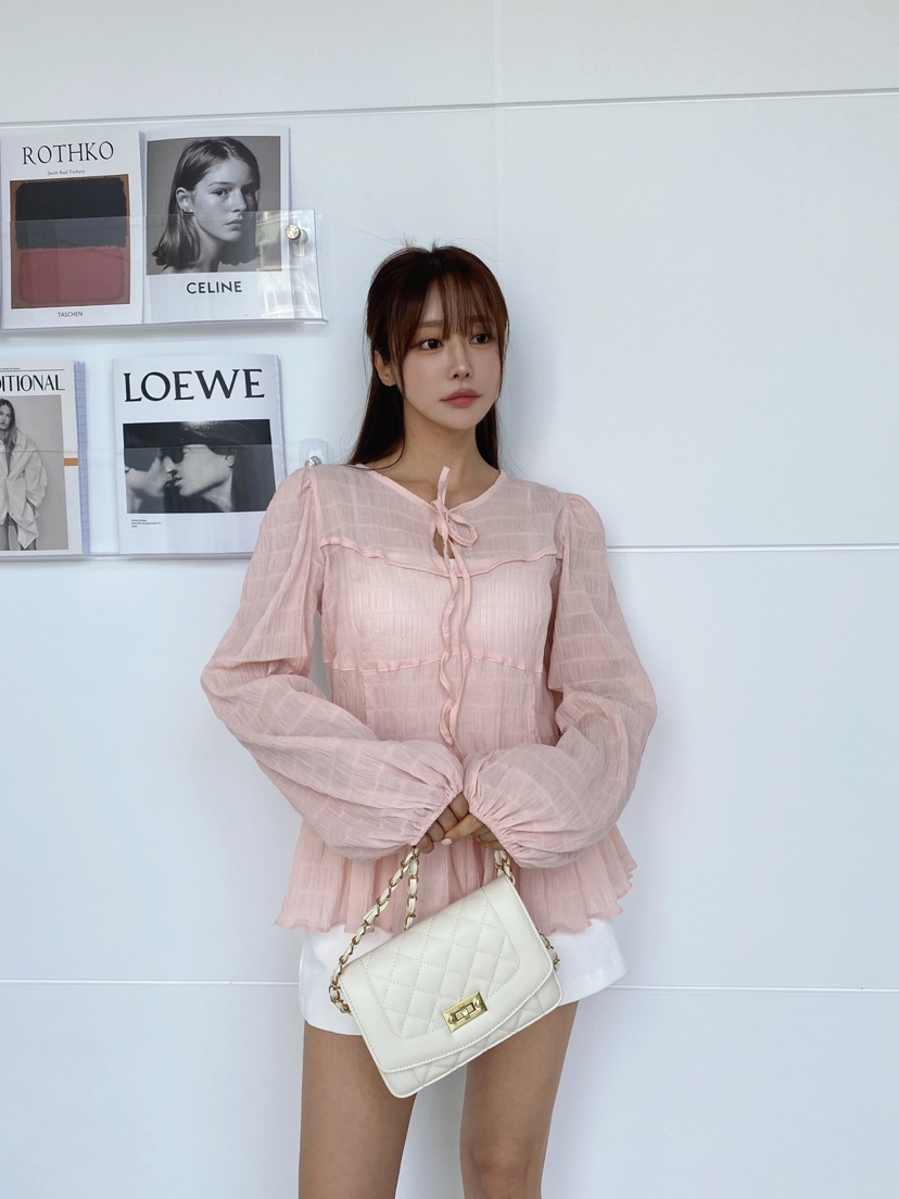 CLOTH直郵韓國代購㊣女裝新品人氣時尚熱賣推薦休閑襯衫蕾絲衫CLOTH襯衫/蕾絲衫