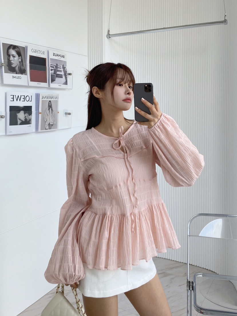 CLOTH直郵韓國代購㊣女裝新品人氣時尚熱賣推薦休閑襯衫蕾絲衫CLOTH襯衫/蕾絲衫
