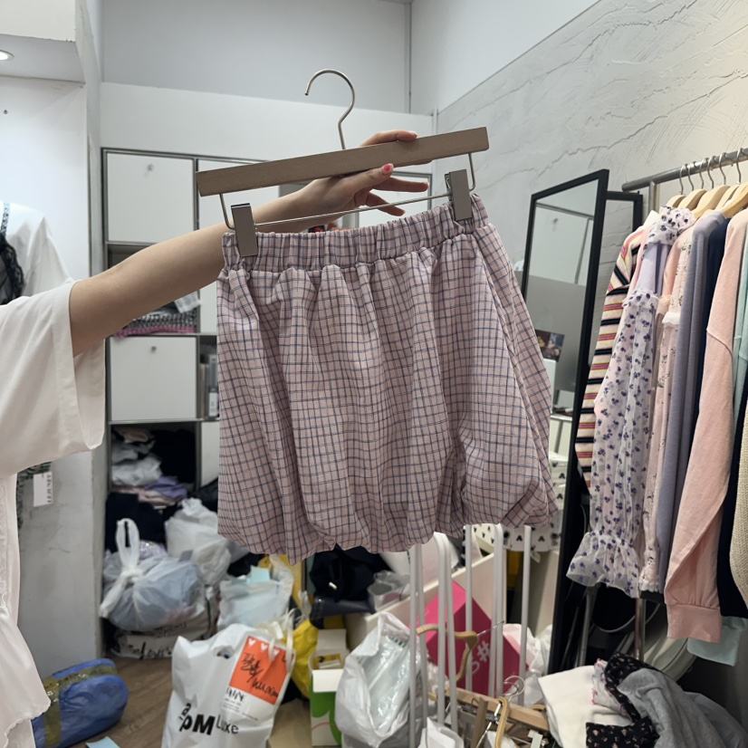 DE LINE直郵韓國代購㊣女裝新款時尚推薦休閑熱賣25春夏短裙DE LINE短裙圖色2
