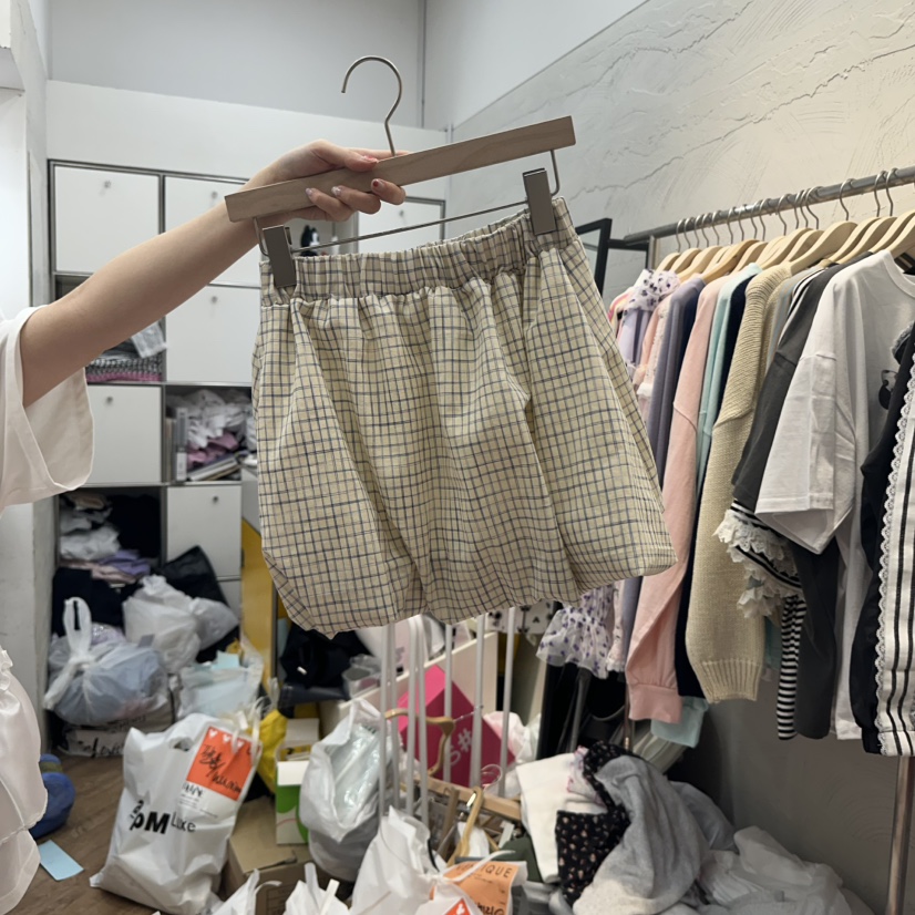DE LINE直郵韓國代購㊣女裝新款時尚推薦休閑熱賣25春夏短裙DE LINE短裙圖色3