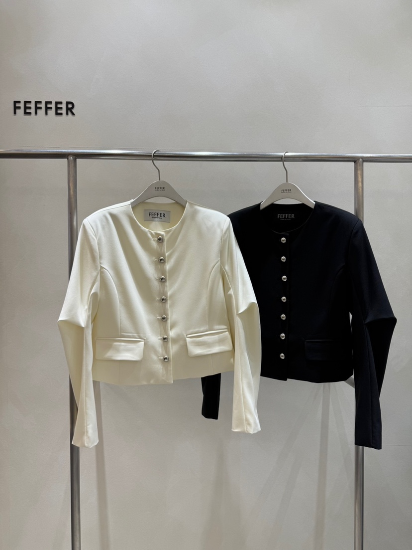 FEFFER韓國直郵㊣東大門實拍女裝新款時尚25春夏休閑熱賣夾克FEFFER夾克