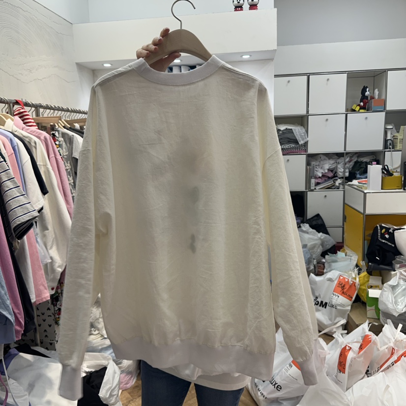 DE LINE韓國直郵㊣女裝新品休閑時尚25春夏推薦熱賣人氣衛衣DE LINE衛衣