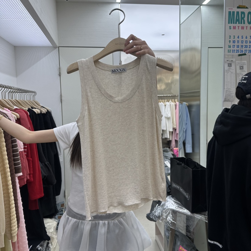MIXXIN直郵韓國代購㊣女裝新品人氣熱賣推薦時尚休閑吊帶背心MIXXIN吊帶/背心圖色2