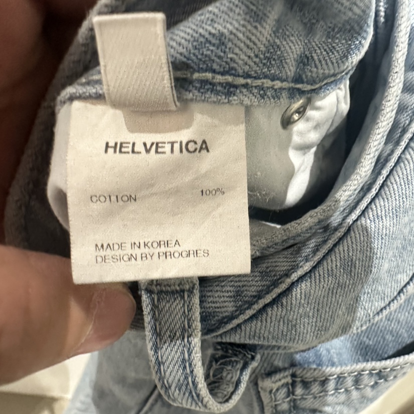 HELVETICA韓國直郵㊣女裝新款時尚25春夏熱賣休閑人氣牛仔褲HELVETICA牛仔褲