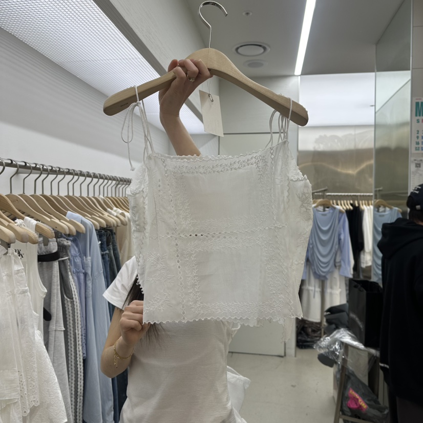 MIXXIN韓國直郵㊣女裝新品人氣推薦時尚25春夏吊帶背心蕾絲MIXXIN吊帶/背心