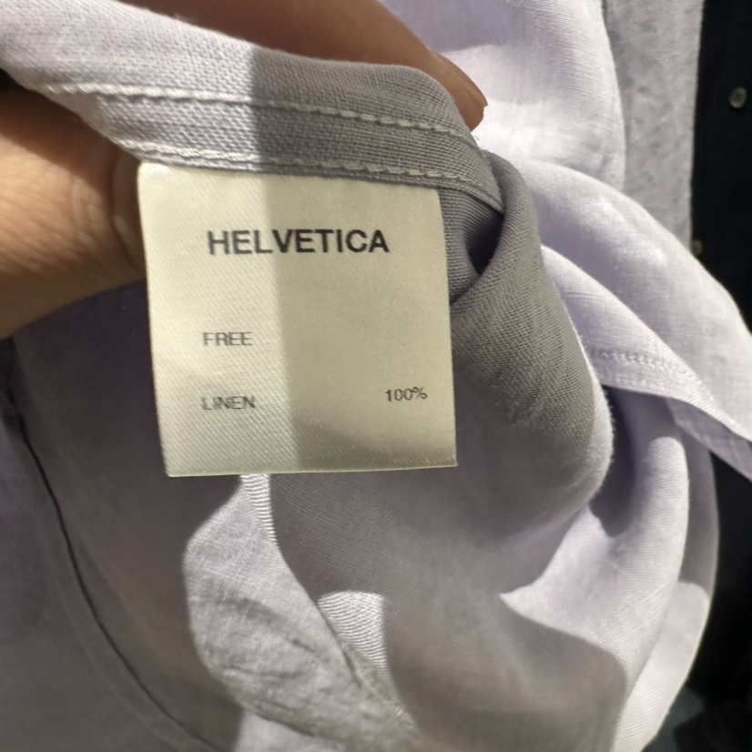 HELVETICA韓國直郵㊣東大門實拍女裝新品熱賣襯衫蕾絲衫亞麻HELVETICA襯衫/蕾絲衫