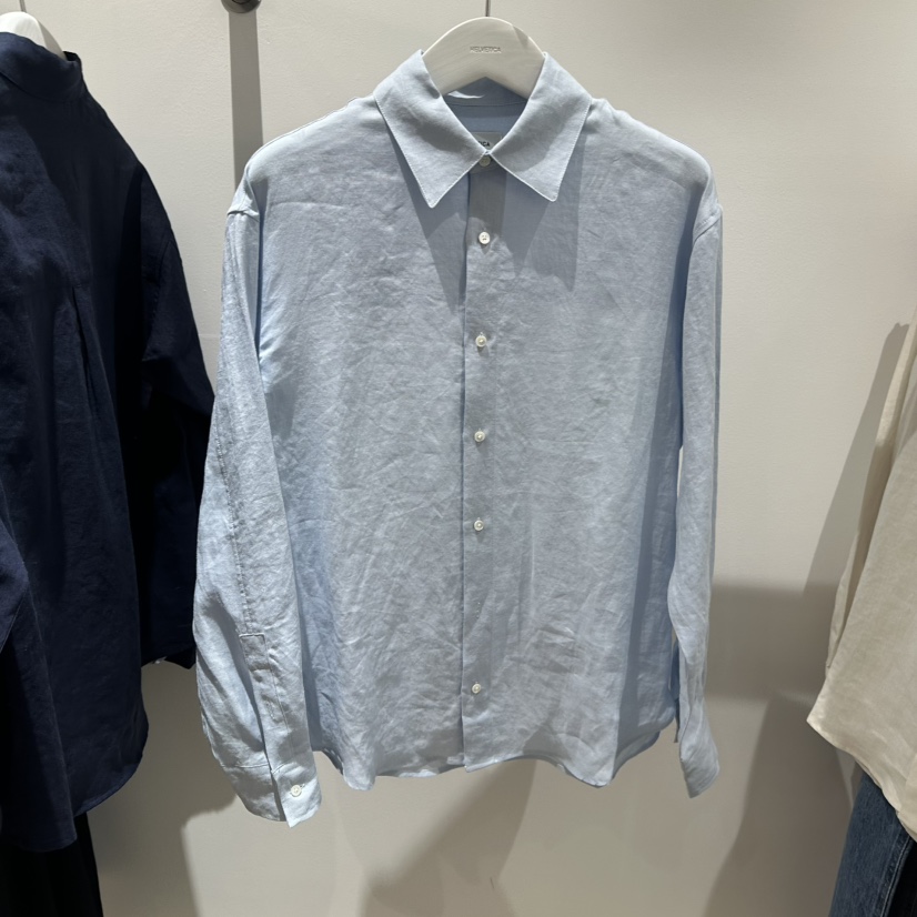 HELVETICA韓國直郵㊣東大門實拍女裝新品熱賣襯衫蕾絲衫亞麻HELVETICA襯衫/蕾絲衫圖色3